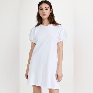 Beaufille Leda mini dress with short puff sleeves for an elevated look.